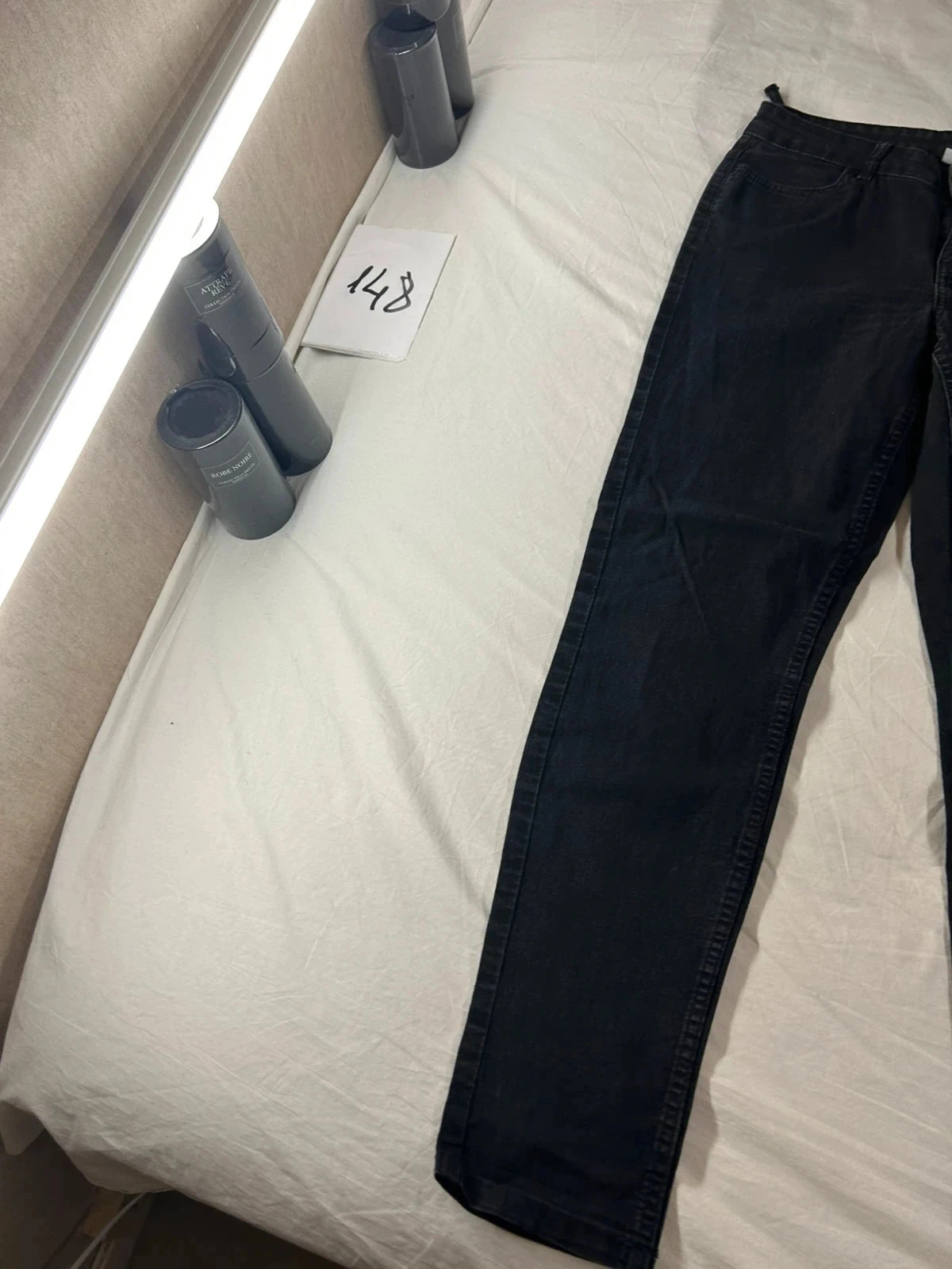 Straight cut black jeans tex – photo 3